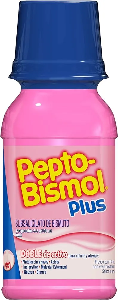SUBSALICILATO DE BISMUTO 3.5 G/100 ML SUSPENSION - PEPTO BISMOL PLUS