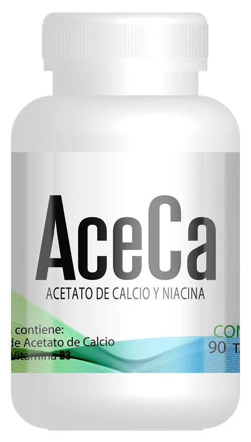 ACECA ACETATO DE CALCIO Y NIACINA FRASCO CON 90 TABLETAS DESACAF BIOTEC