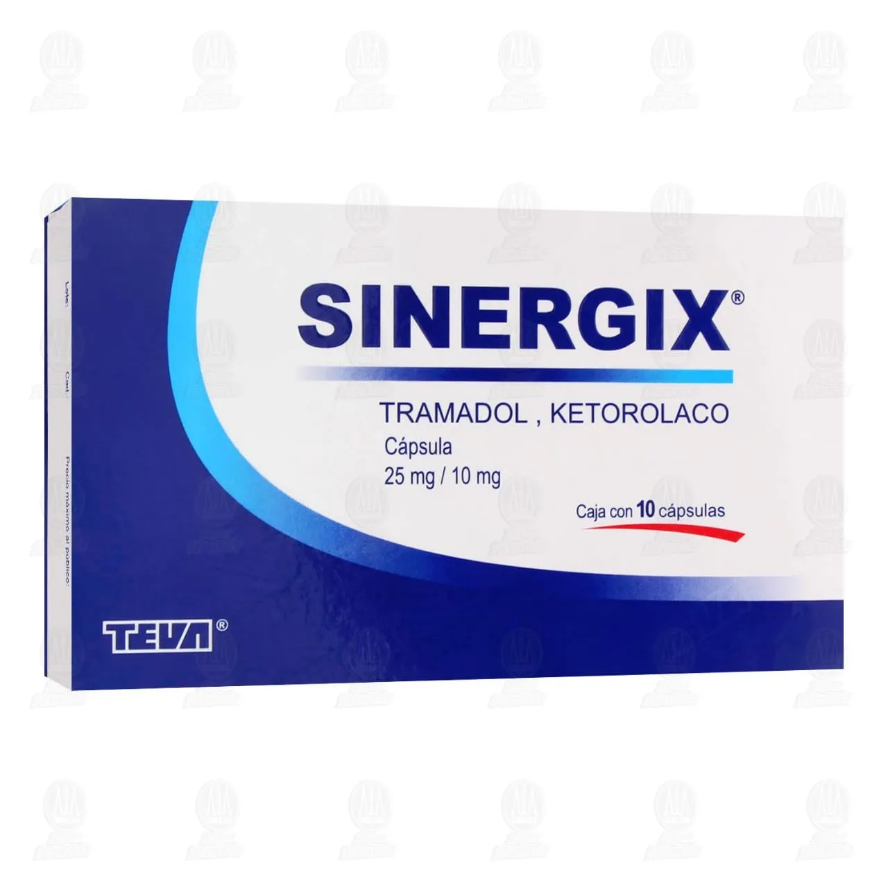 SINERGIX 10 CAPS TRAMADOL / kETOROLACO 25MG/10MG