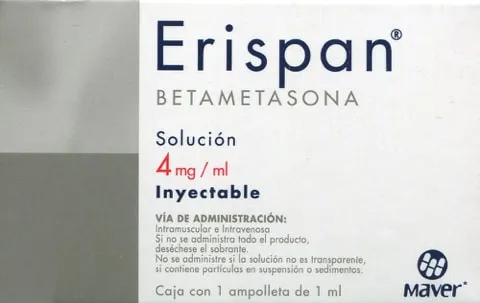 BETAMETASONA 4 MG/1 ML SOLUCION INYECTABLE - ERISPAN C/1